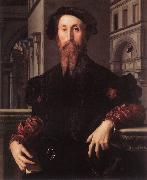 BRONZINO, Agnolo Portrait of Bartolomeo Panciatichi g Spain oil painting reproduction